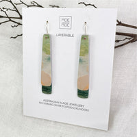 Moe Moe - 2 Aura Layered Beacon Drop Earrings